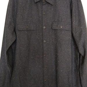 Bonobos Men's Long Sleeve Charcoal Donegal Shirt